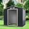 7 Feet X 4 Feet Metal Storage Shed with Sliding Double Lockable Doors